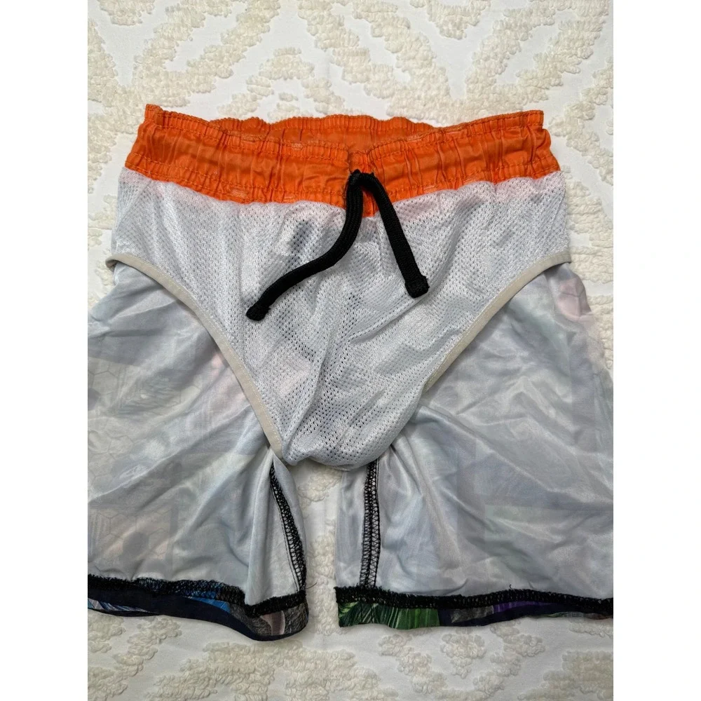 Jurassic World Dinosaur Graphic Swim Trunks Orange Multi XS 4/5 Boys‎ Swimwear